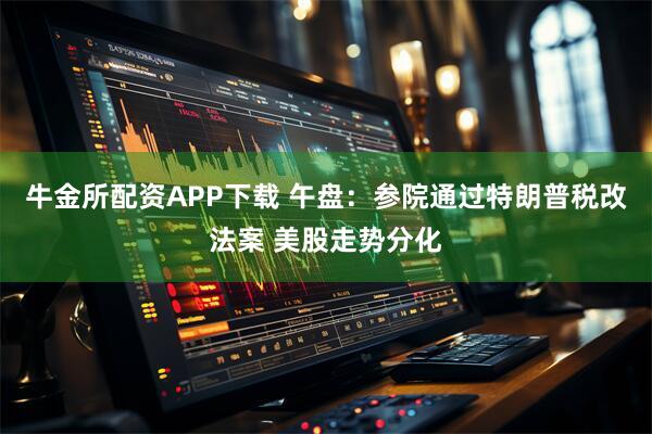 牛金所配资APP下载 午盘：参院通过特朗普税改法案 美股走势分化
